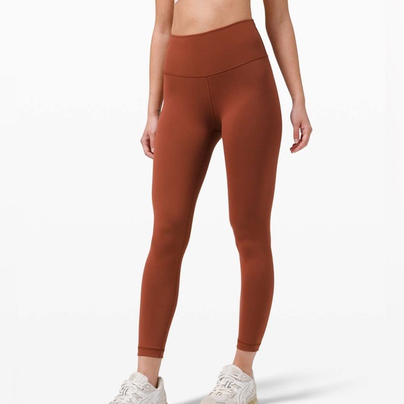 Lululemon Wunder Train High Rise Tight Leggings 25 Dark Terracotta Size 10